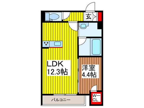 クレストタウン新都心の物件間取画像